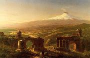 Thomas Cole Mount Etna from Taormina Norge oil painting reproduction